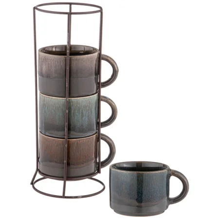 Набор Чашек Из 4 Шт. На Металлической Подставке 180 Мл