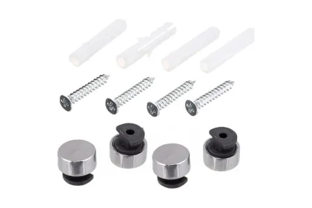 Зеркалодержатель d17мм без сверления, хром (комплект) пакет Tech-Krep 112587 *1