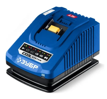 Зарядное устройство Зубр Профессионал TC-20-1 Turbo Charge 20В для LMS АКБ, 1 порт, 6,0 А/ч, Li-ion *1