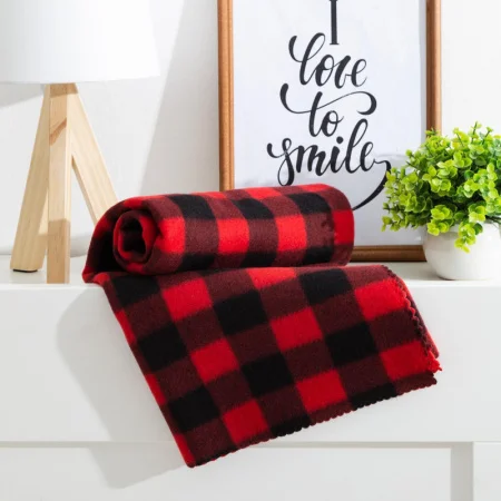 Плед "Экономь и Я" клетка 150х180см пл 160г/м2 100% п/э 4513311 *1