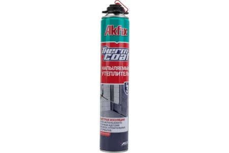 Напыляемый утеплитель Akfix Thermcoat 930гр FA014  1