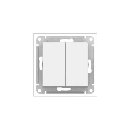 Механизм выключателя 2-кл. СП AtlasDesign 10А IP20 (сх. 5) 10AX бел. SchE ATN000151