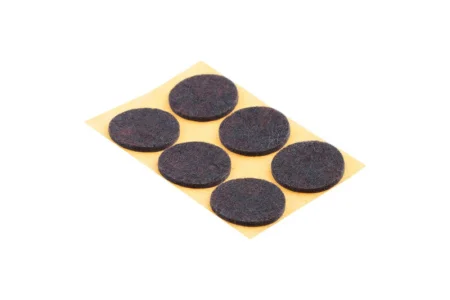Пункт фетровый самокл. D30мм тёмный (6 шт) - пакет Tech-Krep 109161 *1