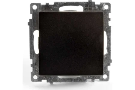 Выключатель 1-кл "Катрин" (механизм) 250В 10А черный GLS10-7103-05 Stekker *1