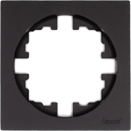 Рамка 1-м OSEN б/вст чёрный бархат Lezard 743-4200-146