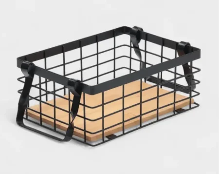 Корзина универсальная "Эстетика" 25х18,3х10см черный 6961924 (Savanna) *1