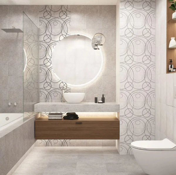 Плитка облицовочная Керамин Урбан 1 275х400х7,5мм 1уп=1,65м2 (15шт) 1п=59,4м2 светло-серая