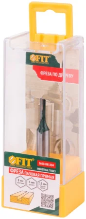 Фреза пазовая прямая с одним лезвием хвостовик-8мм, D-4мм, H-13мм, L-55мм Fit 3600-081304 *1