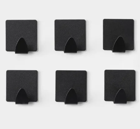 Набор крючков "Black Loft Box" (упак 6 шт) метал. самоклеящиеся 3,5х3,8х1,8см 9936815 (Savanna) *1