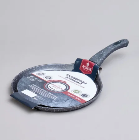 Сковорода Блинная Agness С Антипригарным Покрытием, 22Х2См, Индукционное Дно