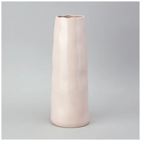 Ваза 13,6х13,9х37,5см цвет: пудровый 374-146 *1