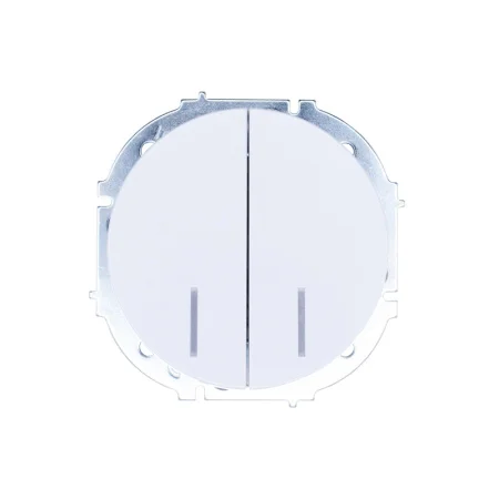 Выключатель 2-кл OSEN с подсветкой  белый Lezard 743-0288-112