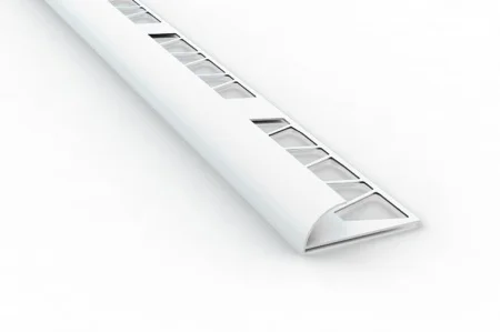 Профиль внешний ПВХ для кафеля 10х2500мм белый 01 Ideal