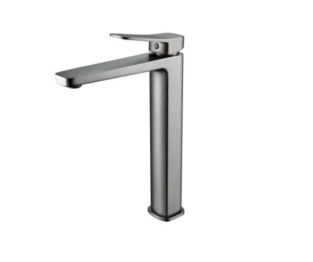 Смеситель для раковины одноручный Shevanik S9911T оружейная сталь