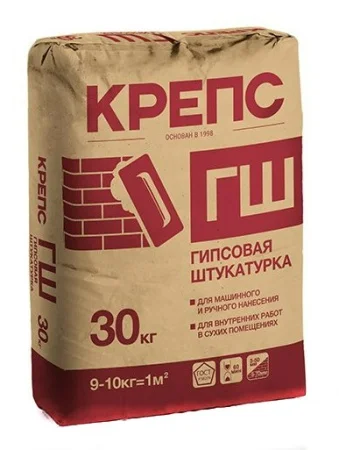 Штукатурка гипсовая КРЕПС ГШ 30кг  1 42