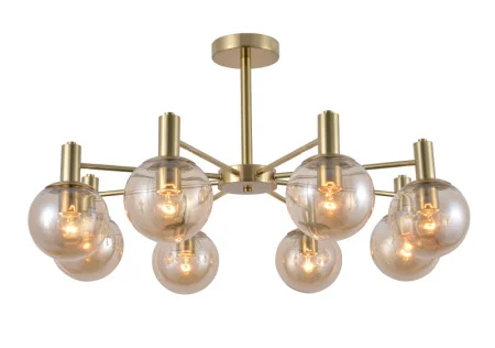 Светильник потолочный LV 9417/8 Пелли Золото Е27 60W Ø750 H400мм