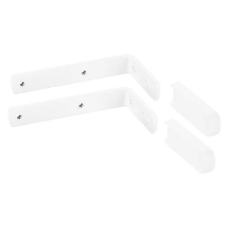 Кронштейн стеновой LM 6см для алюм.с крышкой, белый (упак.2шт c ЯРЛЫКОМ)