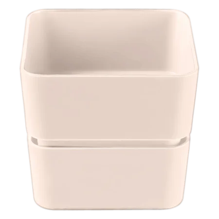 Кашпо д/цветов пласт. "Фиори" 0,45л пудровый КШ-0511 (La Decoro) *1