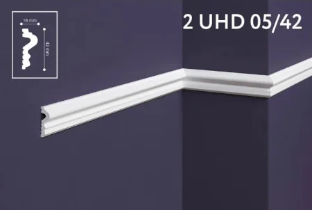 Молдинг настенно-потолочный UHD Polymer 2 5 42 2м Солид  1 24