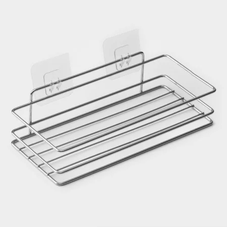 Полка прямоугольная 1-яр 25х11х6,5см на липучках Доляна 7710857