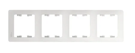 Рамка 4-м Glossa белая GSL000108 Systeme Electric