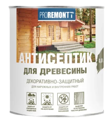 Антисептик деревозащитное средство палисандр Proremontt 0,8л. (0006564) *1/6