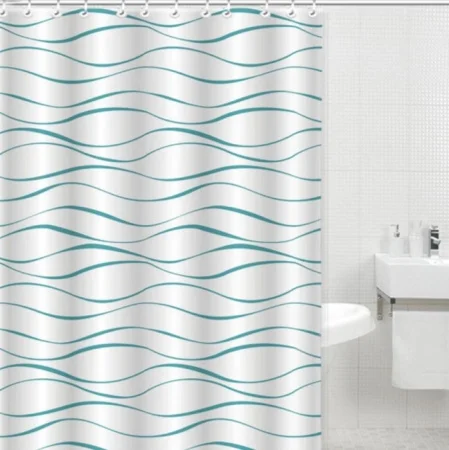 Штора для ванной "Aqua Blue" п/э 180х180см (Gota Rocio)