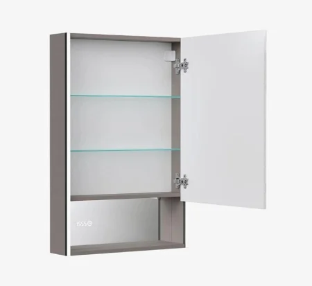 Зеркало-шкаф EQUIL Ferro LED 60 zsFERRO60.R с часами, правый