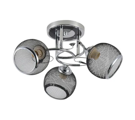 Люстра LV 9200/3 Зара Черный/хром E27 60W Ø460 H230мм