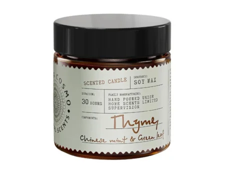 Свеча ароматическая в стекле 88гр Чабрец китайская мята и зеленый лист ETC0215 Eteria Cosmo *1