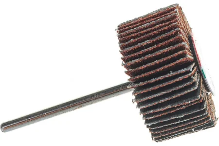 Круг шлифовальный лепестковый d 30x15мм, P80, на шпильке d 3.2мм Зубр Профессионал 36600-080 *1