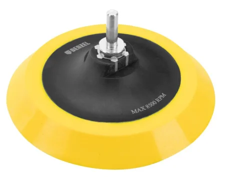 Насадка для дрели и УШМ под "липучку" 150мм мягкая, с адаптером, посадочная гайка М14 на d8 Denzel 76249 *1