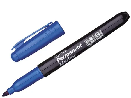 Маркер перманентный синий
