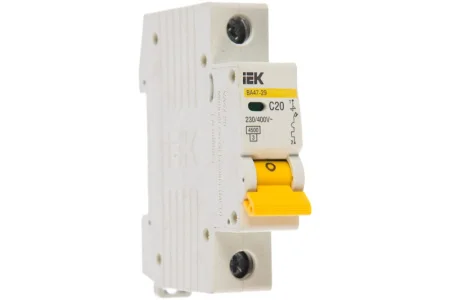Выключатель автоматический модульный 1п C 20А 4.5кА ВА47-29 MVA20-1-020-C IEK
