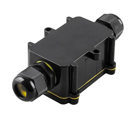 Коробка распаячная ОП 125x55x36мм водонепроницаемая 2 вых. с клеммой IP68 LD522 (Stekker) *1