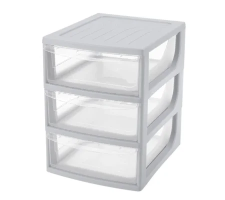 Органайзер, формат А5, 3 ящика, 19,5х25,4х26,4см (Светло-Серый) 433223730 *1