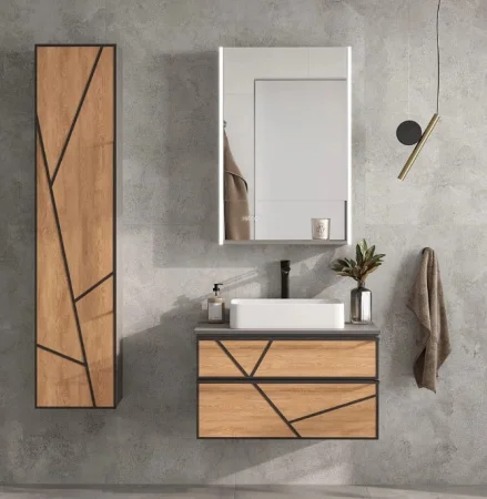 Тумба подвесная EQUIL Ferro 80.2Y tpFERRO80.2Y-11 с раковиной керамическая 78531