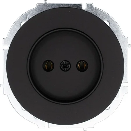 Розетка 1-м OSEN б/з ПБТ чёрный бархат Lezard 743-4288-121B