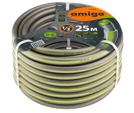 Шланг садовый четырехслойный 1/2 25м Amigo 77159 *1