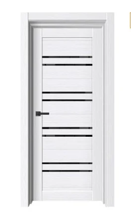 Дверь межкомнатная SunDoors 1 700х2000мм Белый бланко черное стекло