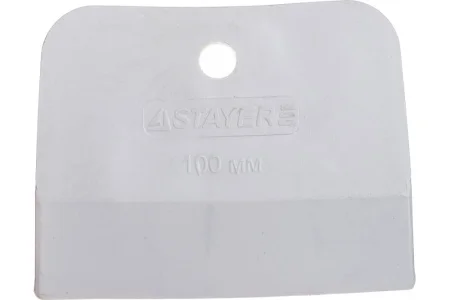 Шпатель для затирки швов 100 мм эластичный, белый, резиновый Stayer MAXFlat 1027-100  1