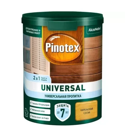 Пинотекс Universal 2 в 1 Карельская сосна 0,9 л