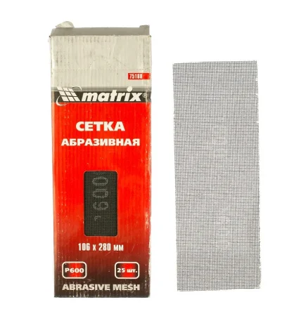 Сетка абразивная P600 106х280мм уп-25шт Matrix 75188  1