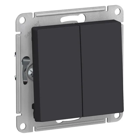 Переключатель 2-кл СП  AtlasDesign  схема 6 10АХ механизм карбон ATN001065 (Systeme Electric)  1