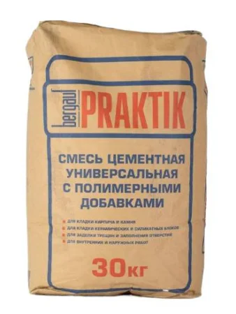 Кладочная смесь Praktik цементная универсальная с полимерными добавками, 30 кг  1 48