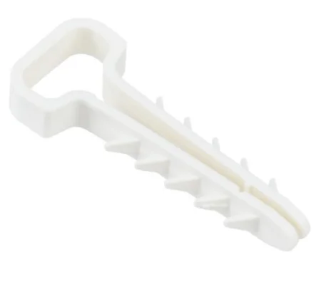 Дюбель-хомут 6х12мм для плоского кабеля нейлон белый (упак 100шт) UDH14-06-12-100-K01 IEK