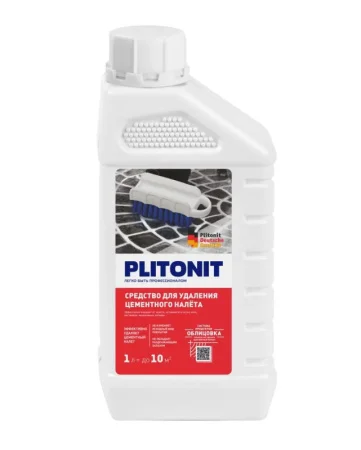 Очиститель от остатков цементного налета 1л Н009013 (PLITONIT) *1