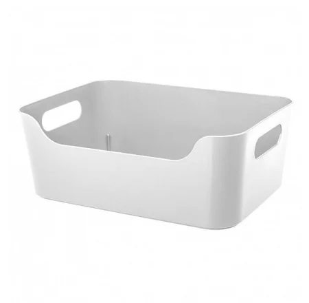 Корзина пластиковая для хранения "Scandi" 3,1л 24х17х9см белый 433222616 (Бытпласт ТД) *1