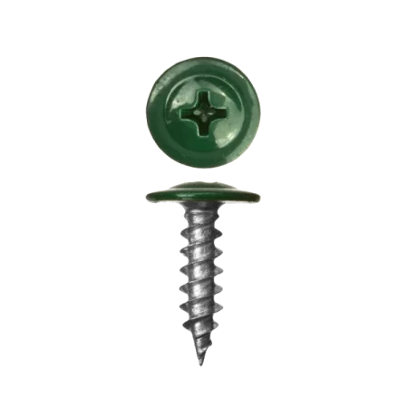 Саморез с прессшайбой, острый, для крепления металла RAL6005 4,2х16 уп. - 20 шт. SteelRex