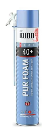 Пена монтажная бытовая полиуретановая всесезонная KUDO HOME 40+ (KUPH10U40+) *1/12/840